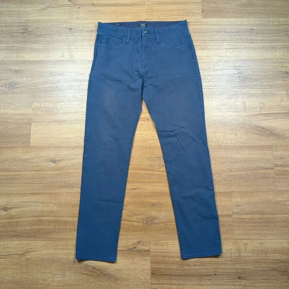 J. Crew Stretch 484 Slim Fit Chino Pants Mens 31x32(30) Blue Cotton Business